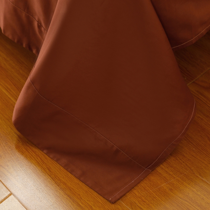 91家纺网 家纺一手货源 找家纺 太古汇  60长绒棉（纯色）四件套 爱马仕-桔TGH011C