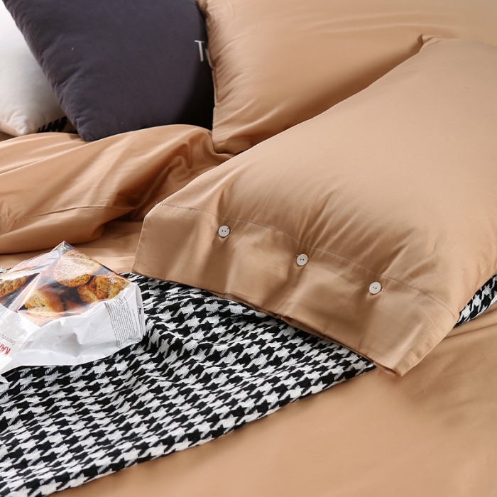 91家纺网 家纺一手货源 找家纺 太古汇 60长绒棉（纯色）四件套 奥斯丁-黄TGH022C