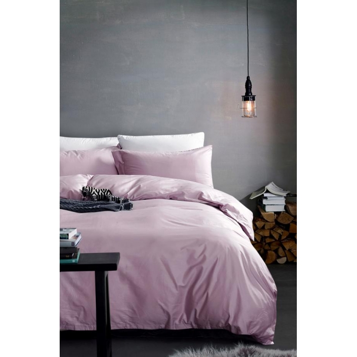 91家纺网 家纺一手货源 找家纺 太古汇家居  60长绒棉（纯色）四件套 淡雅紫TGH005C