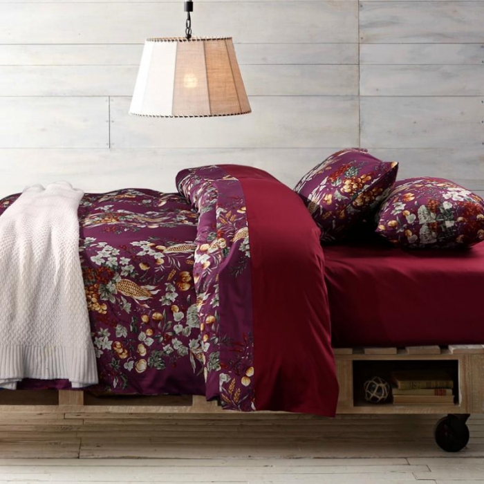 91家纺网 家纺一手货源 找家纺 太古汇家居  60长绒棉（印花）四件套 艾米莉TGH012