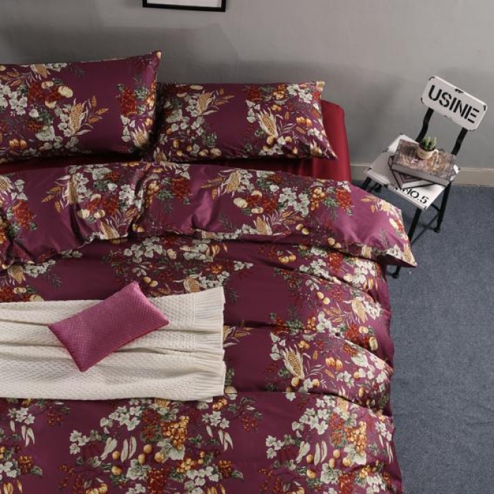 91家纺网 家纺一手货源 找家纺 太古汇家居  60长绒棉（印花）四件套 艾米莉TGH012