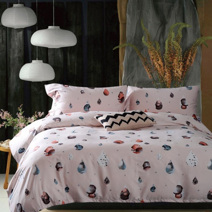 91家纺网 家纺一手货源 找家纺 太古汇家居  60长绒棉（印花）四件套 安妮TGT021