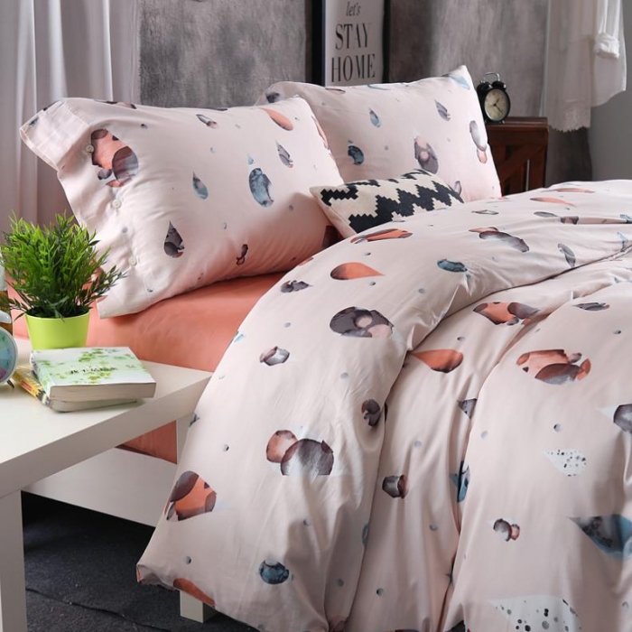 91家纺网 家纺一手货源 找家纺 太古汇家居  60长绒棉（印花）四件套 安妮TGT021