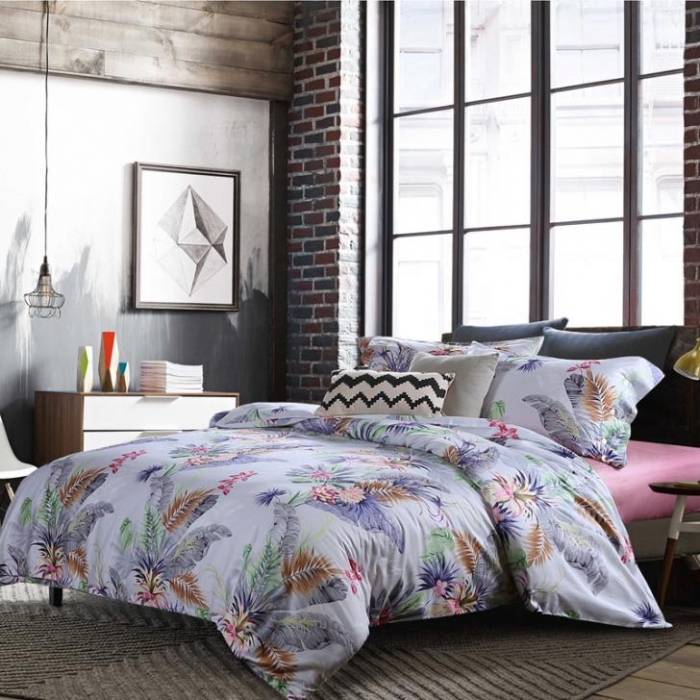 91家纺网 家纺一手货源 找家纺 太古汇家居  60长绒棉（印花）四件套 芬妮TGH019