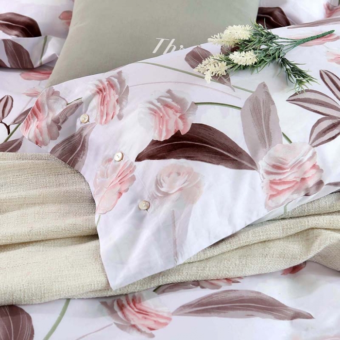 91家纺网 家纺一手货源 找家纺 太古汇家居  60长绒棉（印花）四件套 吉娜TGH026