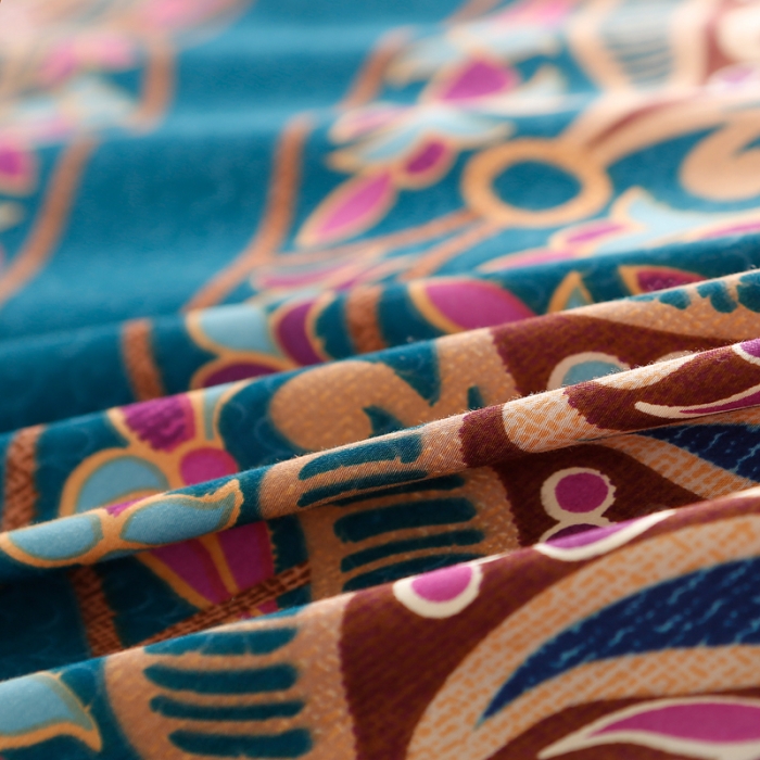 91家纺网 家纺一手货源 找家纺 太古汇家居  60长绒棉（印花）四件套 杰西卡TGH008