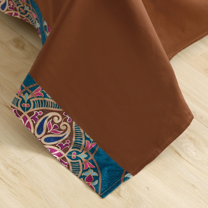 91家纺网 家纺一手货源 找家纺 太古汇家居  60长绒棉（印花）四件套 杰西卡TGH008