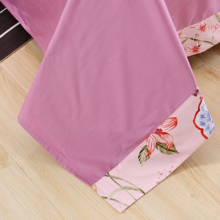 91家纺网 家纺一手货源 找家纺 太古汇家居  60长绒棉（印花）四件套 凯莉TGH016