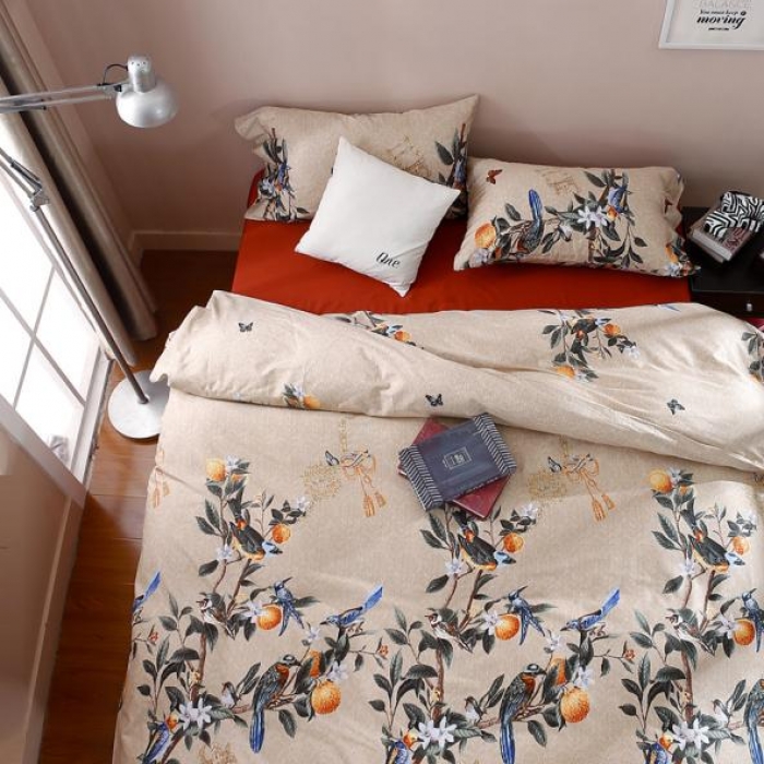 91家纺网 家纺一手货源 找家纺 太古汇家居  60长绒棉（印花）四件套 科林TGH011
