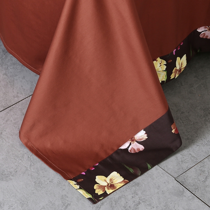 91家纺网 家纺一手货源 找家纺 太古汇家居  60长绒棉（印花）四件套 琳达TGH024