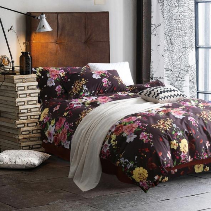 91家纺网 家纺一手货源 找家纺 太古汇家居  60长绒棉（印花）四件套 琳达TGH024