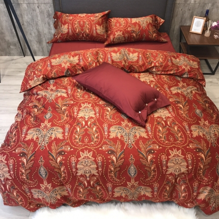 太古汇家居  60长绒棉（印花）四件套 卡丽丝TGH054