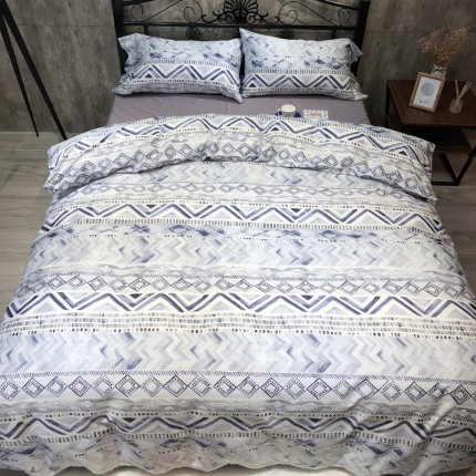 91家纺网 家纺一手货源 找家纺 太古汇家居  60长绒棉（印花）四件套 乔伊TGH047