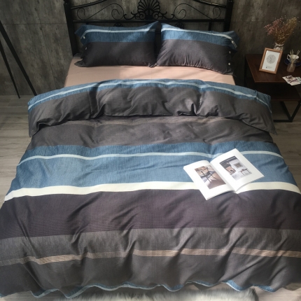 91家纺网 家纺一手货源 找家纺 太古汇家居  60长绒棉（印花）四件套 塞恩TGH055