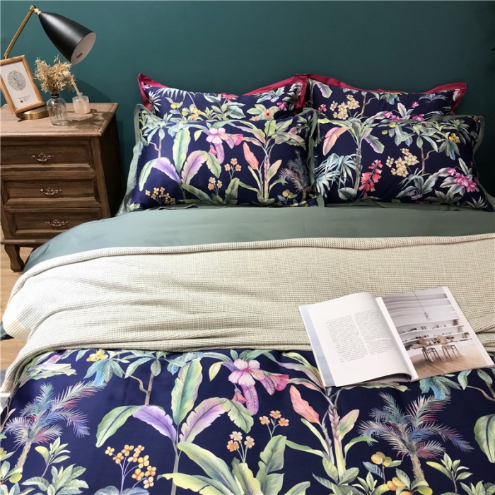 91家纺网 家纺一手货源 找家纺 太古汇家居 60数码印花系列四件套 TGH邦妮