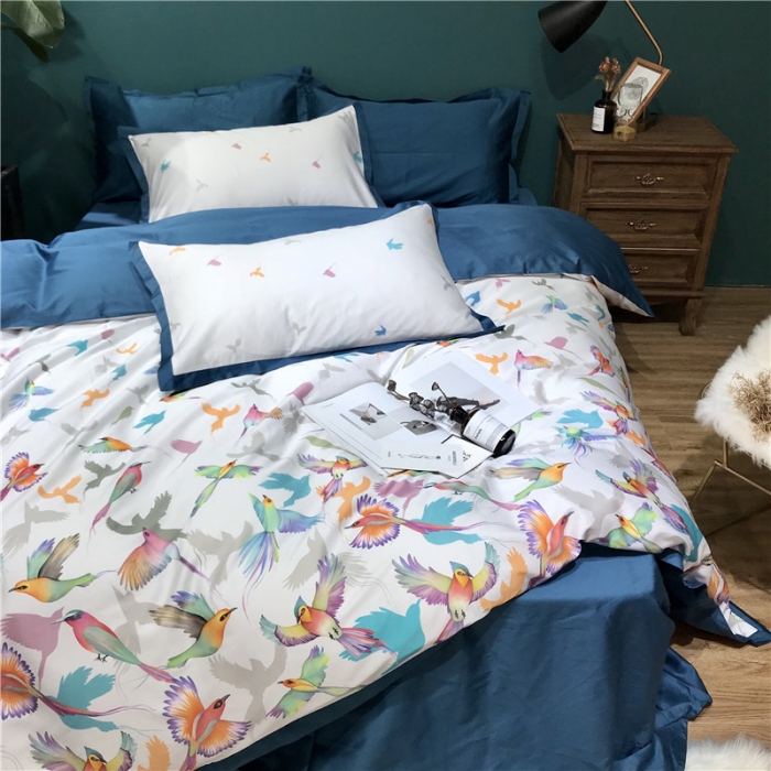 91家纺网 家纺一手货源 找家纺 太古汇家居 60数码印花系列四件套 TGH布伦达白