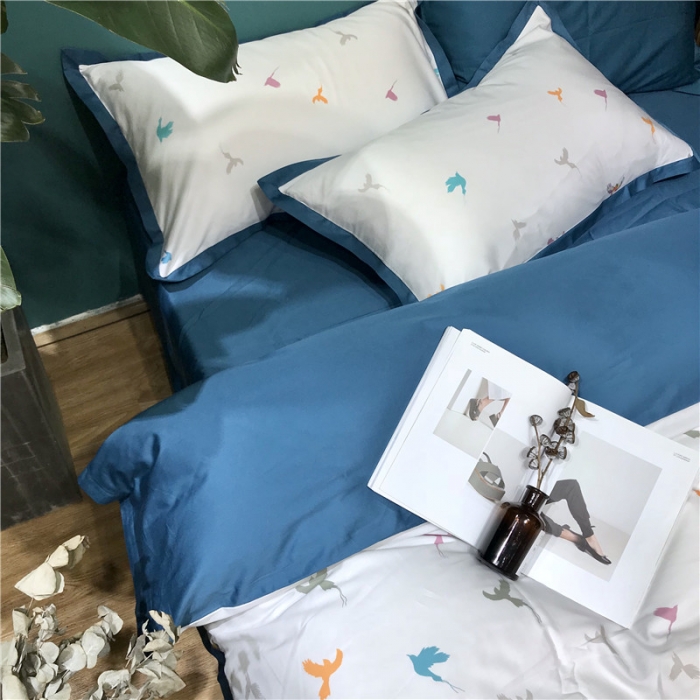 91家纺网 家纺一手货源 找家纺 太古汇家居 60数码印花系列四件套 TGH布伦达白