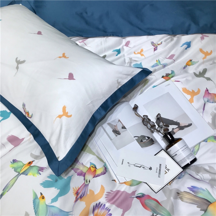 91家纺网 家纺一手货源 找家纺 太古汇家居 60数码印花系列四件套 TGH布伦达白