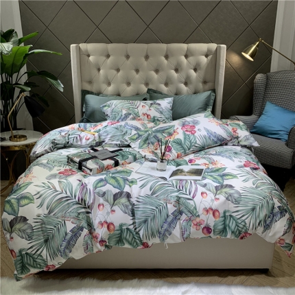 91家纺网 家纺一手货源 找家纺 （总）太古汇 2019新款60支贡缎长绒棉四件套