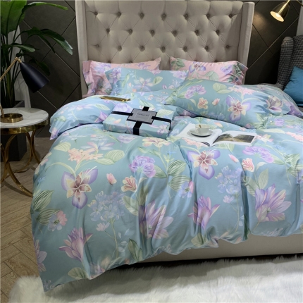 91家纺网 家纺一手货源 找家纺 （总）太古汇 2019新款60支贡缎长绒棉四件套