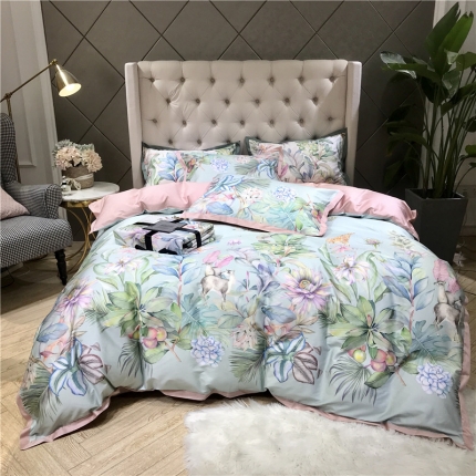 91家纺网 家纺一手货源 找家纺 （总）太古汇 2019年春夏60数码印花四件套