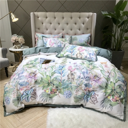 91家纺网 家纺一手货源 找家纺 （总）太古汇 2019年春夏60数码印花四件套