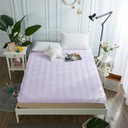 福溢源床垫 水洗棉床褥 紫色