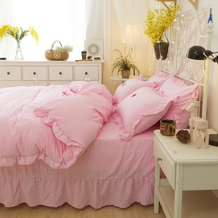 91家纺网 家纺一手货源 找家纺 （总）简爱家纺 2025新面料不起球水洗棉绣花四件套床单款