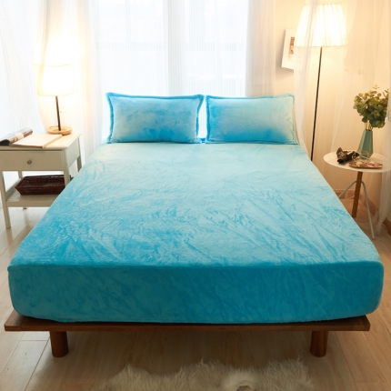 91家纺网 家纺一手货源 找家纺 （总）简爱家纺 2025新款纯色法莱绒单床笠