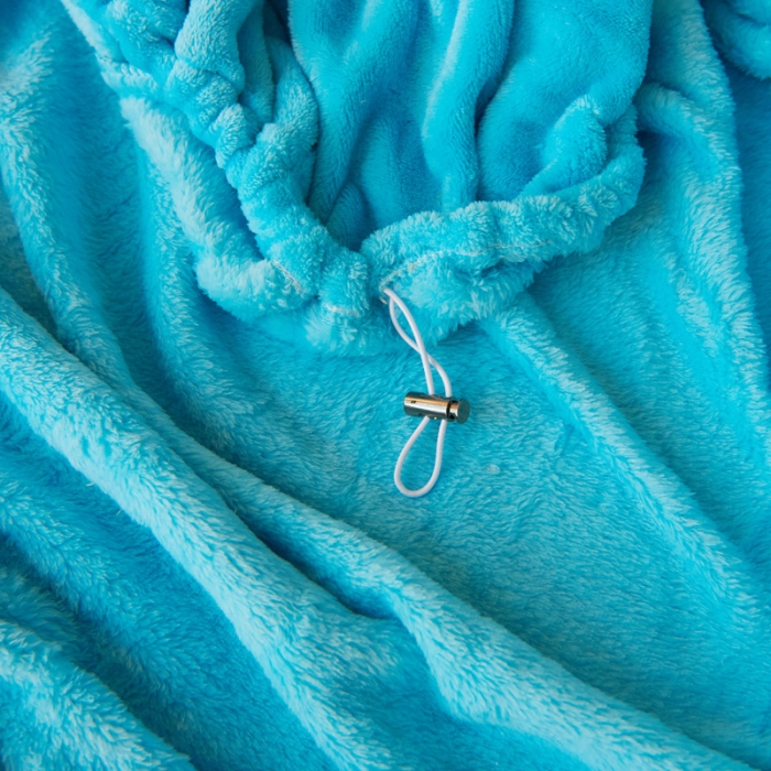 91家纺网 家纺一手货源 找家纺 简爱家纺 2025新款纯色法莱绒单床笠 湖蓝