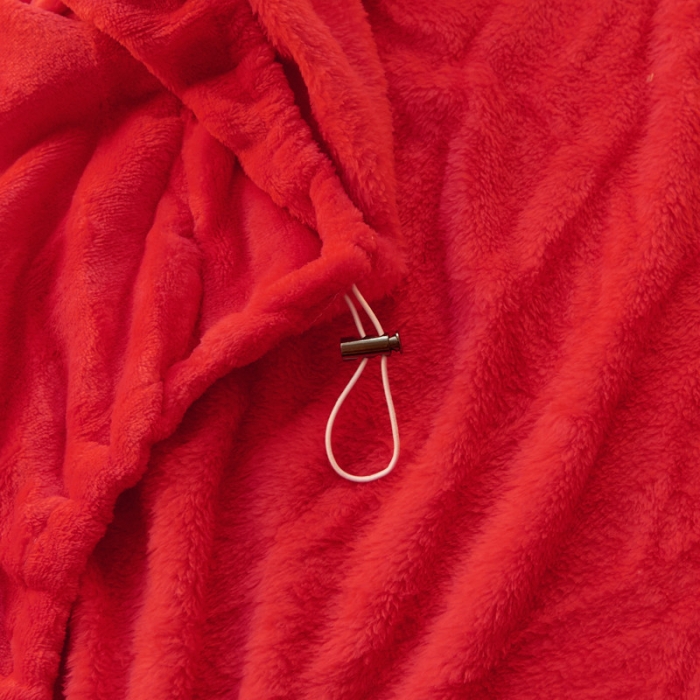 91家纺网 家纺一手货源 找家纺 简爱家纺 2025新款纯色法莱绒单床笠 大红