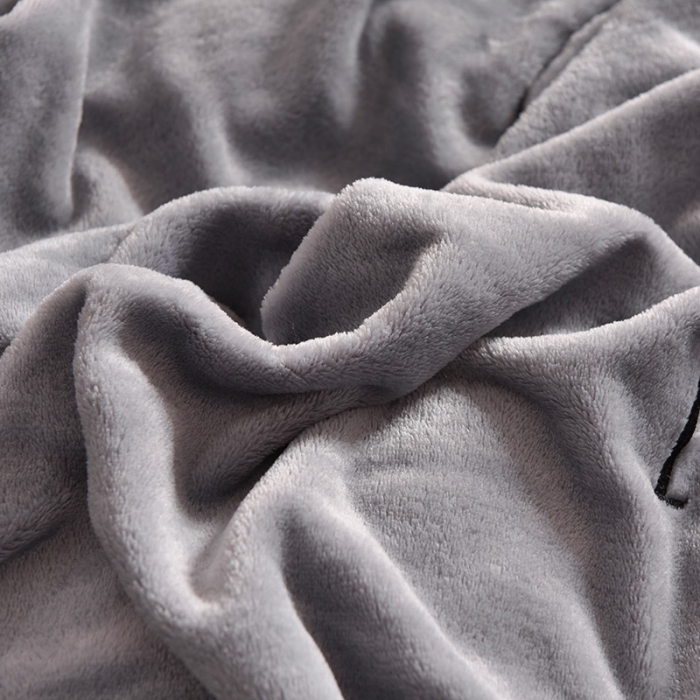 91家纺网 家纺一手货源 找家纺 简爱 2020新款双面法莱绒刺绣四件套 绒miss-银灰