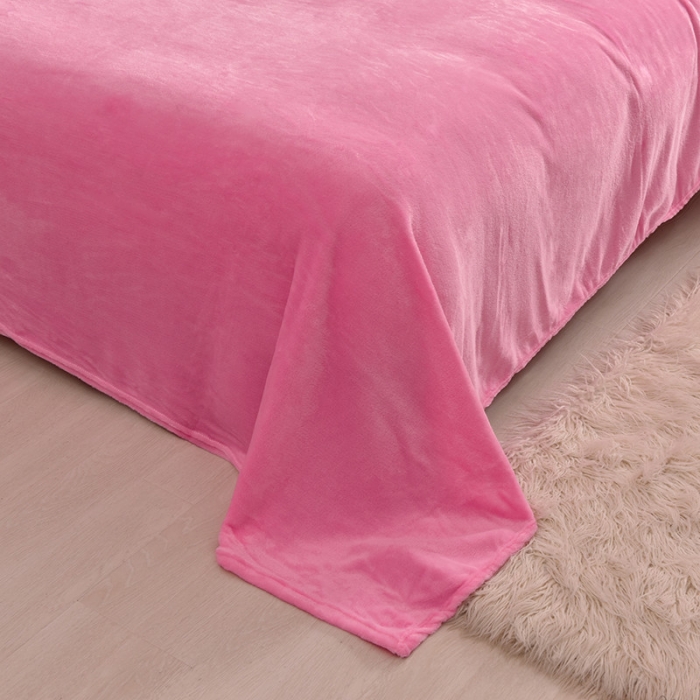 91家纺网 家纺一手货源 找家纺 简爱 2020新款双面法莱绒刺绣四件套 绒miss-粉红