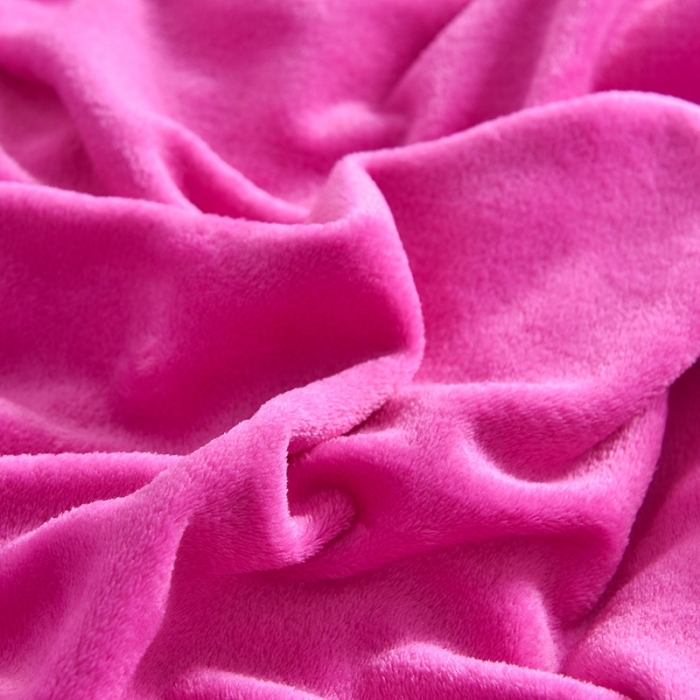 91家纺网 家纺一手货源 找家纺 简爱 2020新款双面法莱绒刺绣四件套 绒miss-玫红