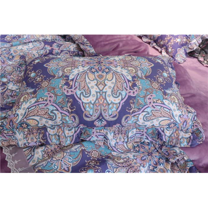 91家纺网 家纺一手货源 找家纺 青竹苑 2018韩版棉加绒全棉法莱绒四件套 塞纳夜曲