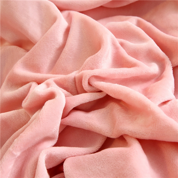 91家纺网 家纺一手货源 找家纺 青竹苑 2018多功能水晶绒羊羔绒双拼被套单品 嫩粉玉