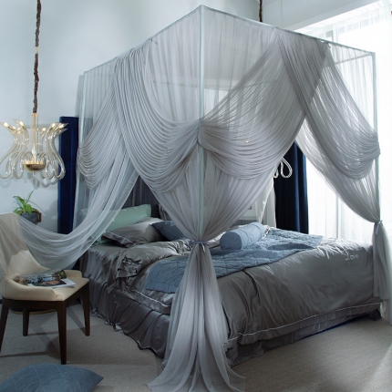 91家纺网 家纺一手货源 找家纺 （总）青竹苑 2019新款L20落地宫廷蚊帐