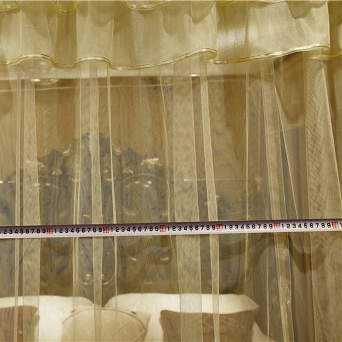 91家纺网 家纺一手货源 找家纺 青竹苑 2019新款G38D铝合金导轨蚊帐 米黄