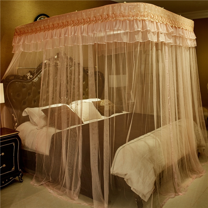 91家纺网 家纺一手货源 找家纺 青竹苑 2019新款G38D铝合金导轨蚊帐 玉色