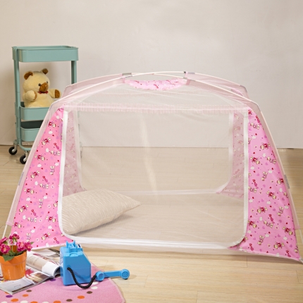 91家纺网 家纺一手货源 找家纺 青竹苑 2019新款M001宝宝帐蚊帐 粉色