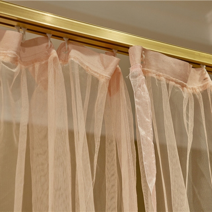 91家纺网 家纺一手货源 找家纺 青竹苑 2019新款G38D铝合金导轨蚊帐 玉色