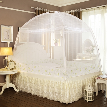 91家纺网 家纺一手货源 找家纺 （总）青竹苑 2019新款M002加高防蚊蒙古包蚊帐