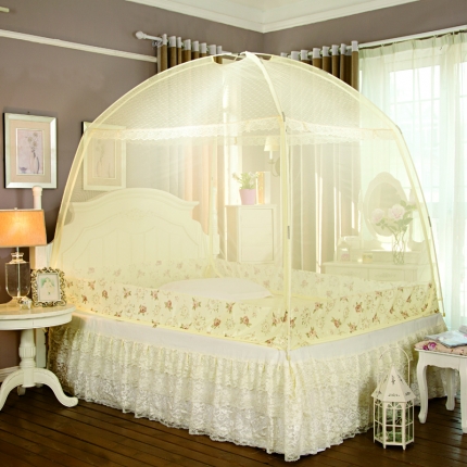 91家纺网 家纺一手货源 找家纺 （总）青竹苑 2019新款M002加高防蚊蒙古包蚊帐