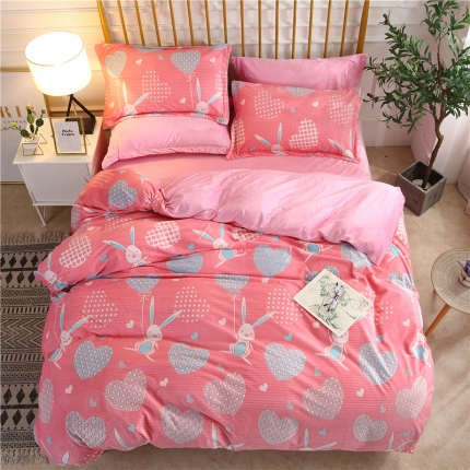 91家纺网 家纺一手货源 找家纺 （总）青竹苑 2019保暖套件6D雕花绒四件套