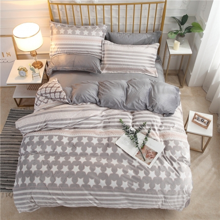 91家纺网 家纺一手货源 找家纺 （总）青竹苑 2019保暖套件6D雕花绒四件套