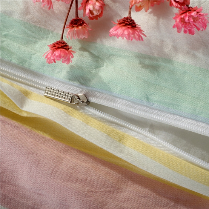 91家纺网 家纺一手货源 找家纺 福丽莱家纺 全棉色织水洗棉四件套1.8m床（床裙款）时光