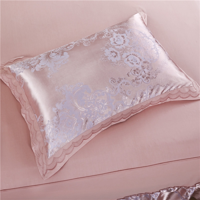 91家纺网 家纺一手货源 找家纺 福丽莱家纺 贡缎提花床裙四件套（单层）菲洛嘉