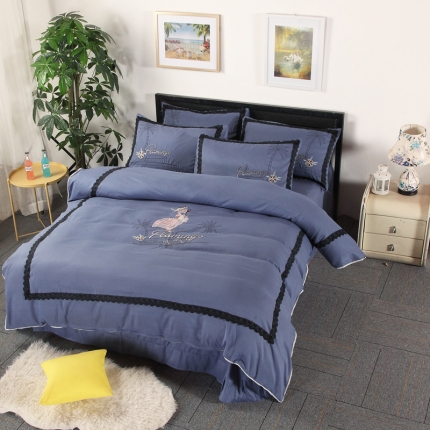 91家纺网 家纺一手货源 找家纺 （总）福丽莱家纺 2019新款针织棉四件套