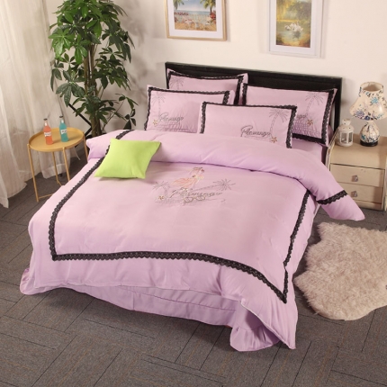 91家纺网 家纺一手货源 找家纺 （总）福丽莱家纺 2019新款针织棉四件套