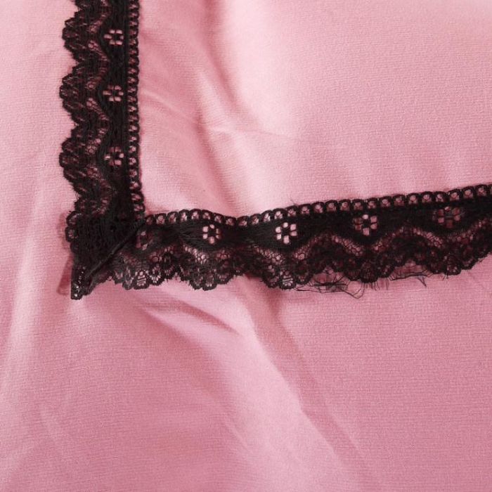 91家纺网 家纺一手货源 找家纺 福丽莱家纺 2019新款针织棉四件套 火鸟红豆沙